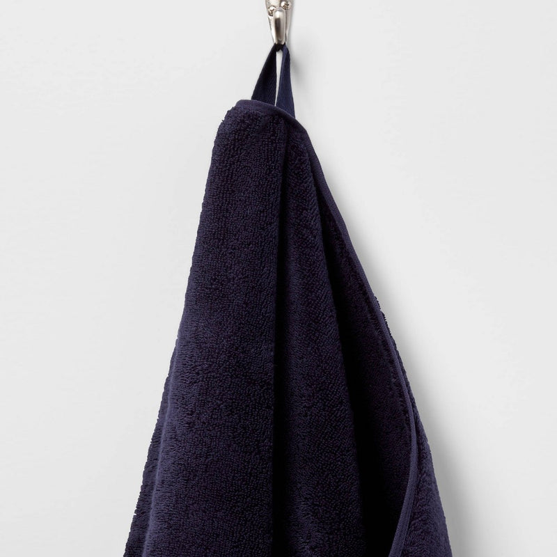 Antimicrobial Oversized Bath Towel Navy - Threshold™