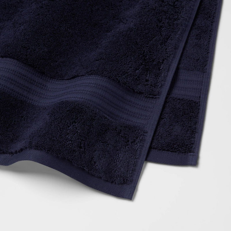 Antimicrobial Oversized Bath Towel Navy - Threshold™