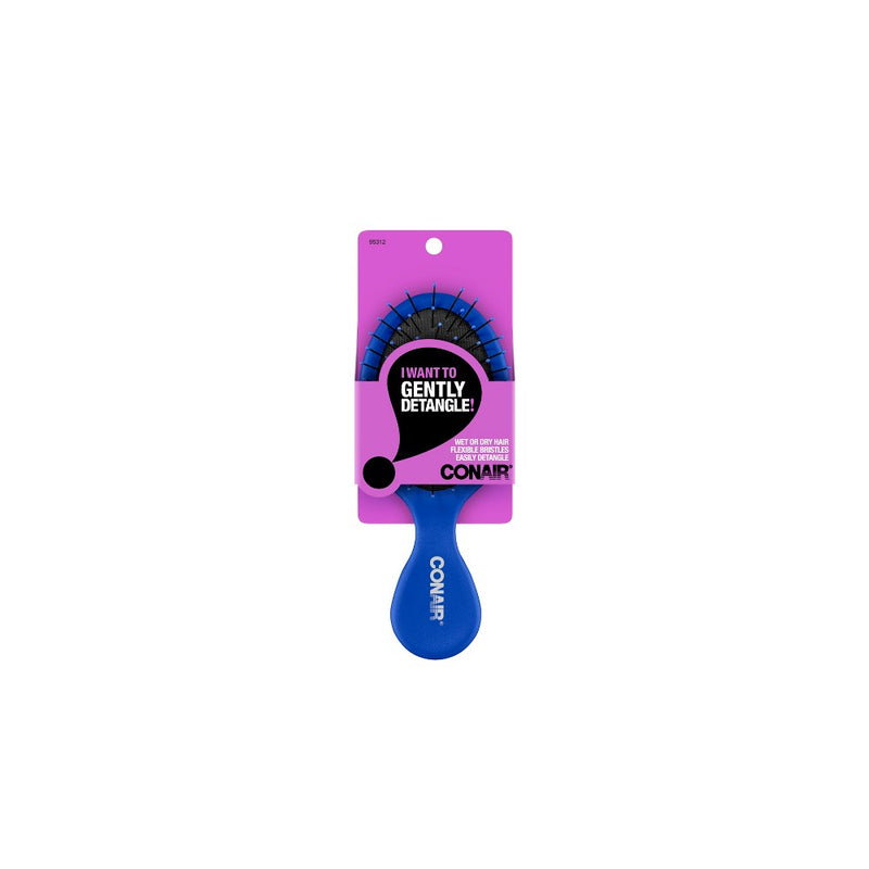 Conair No More Knots Detangle Mid-Size Cushion Hair Brush - Colors May Vary
