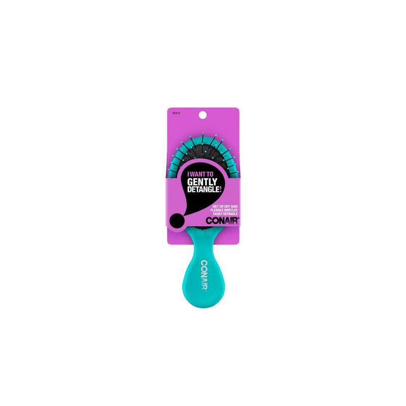 Conair No More Knots Detangle Mid-Size Cushion Hair Brush - Colors May Vary