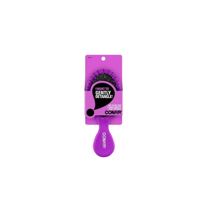 Conair No More Knots Detangle Mid-Size Cushion Hair Brush - Colors May Vary
