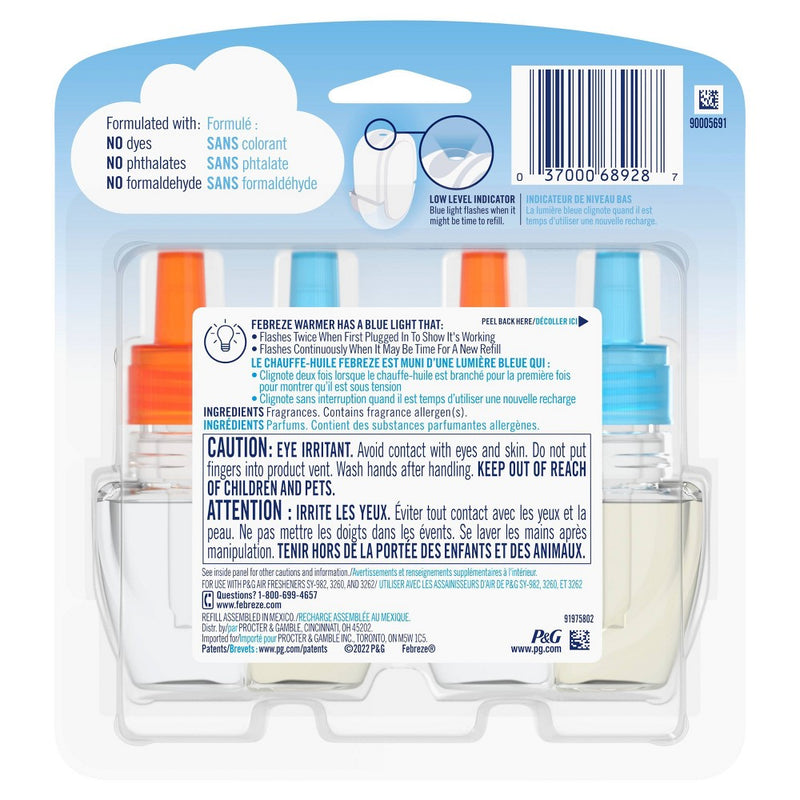 Febreze Plug Refill with Fade Defy Technology - Peach - 2ct