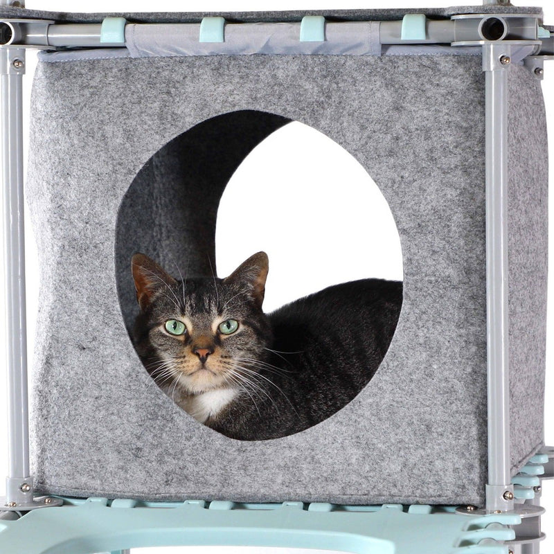 Kitty City Mega Gym Cat Tower - Gray/Blue