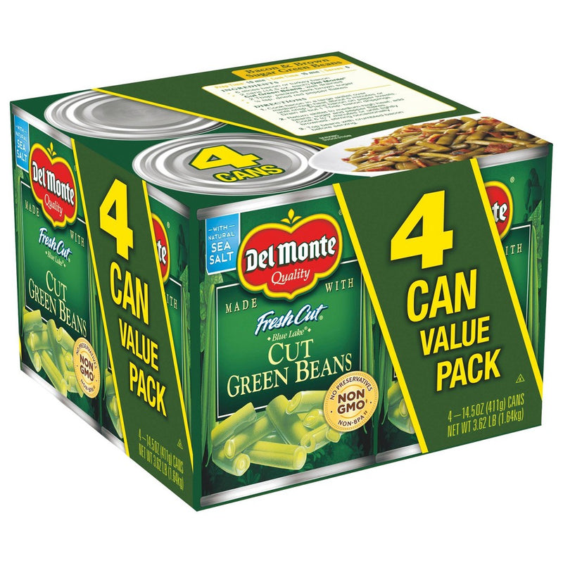 Del Monte Cut Green Beans 4 pk