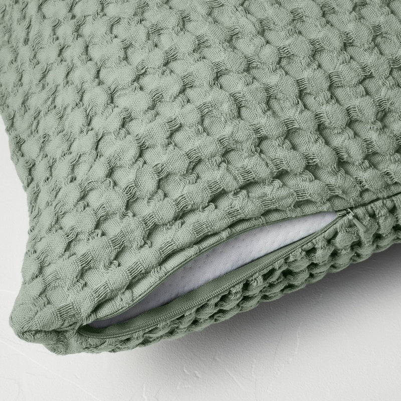 Waffle Body Pillow Cover Sage Green - Casaluna™