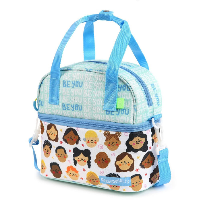 DREASDOODLES by Andrea Campos Lola Dual Compartment Lunch Bag - Be You