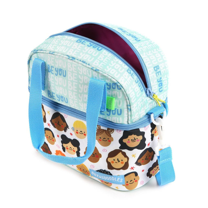 DREASDOODLES by Andrea Campos Lola Dual Compartment Lunch Bag - Be You