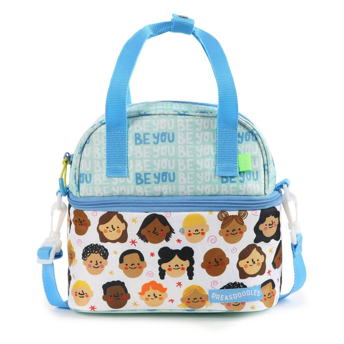 DREASDOODLES by Andrea Campos Lola Dual Compartment Lunch Bag - Be You