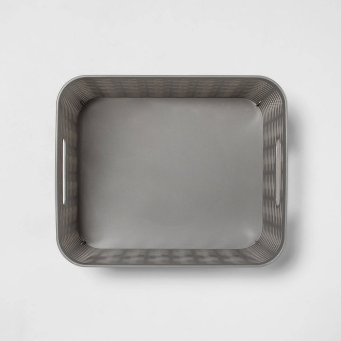 Wave Medium Storage Bin Gray - Brightroom™