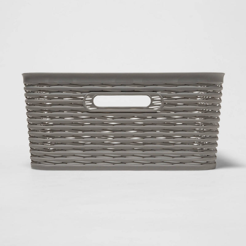 Wave Medium Storage Bin Gray - Brightroom™