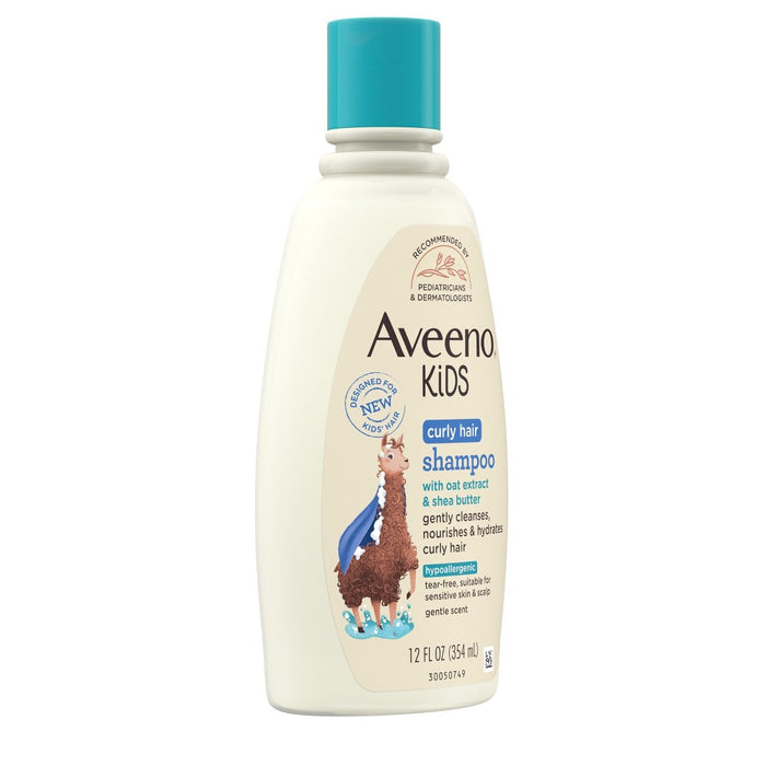 Aveeno Kids Curly Hair Hydrating Shampoo, Oat Extract & Shea Butter - Gentle Scent - 12 fl oz