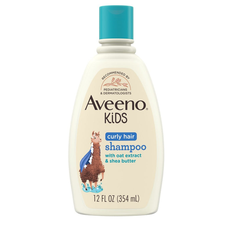 Aveeno Kids Curly Hair Hydrating Shampoo, Oat Extract & Shea Butter - Gentle Scent - 12 fl oz