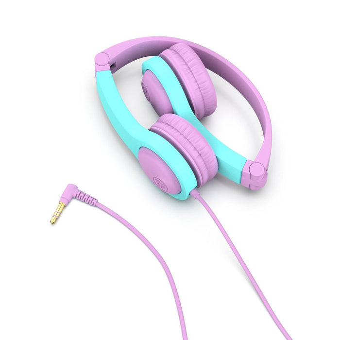 JBuddies Gen 2 Folding Kids Wired Headphones - Purple/Teal