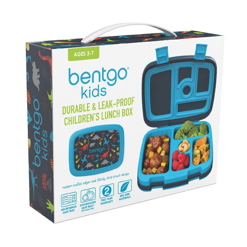 Bentgo Kids' Prints Leakproof, 5 Compartment Bento-Style Lunch Box - Dinos *NEW*