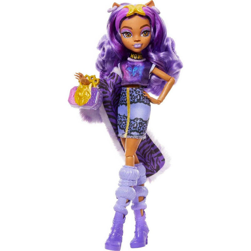 Monster High Skulltimates Secrets Fearidescent Clawdeen Wolf Fashion Doll