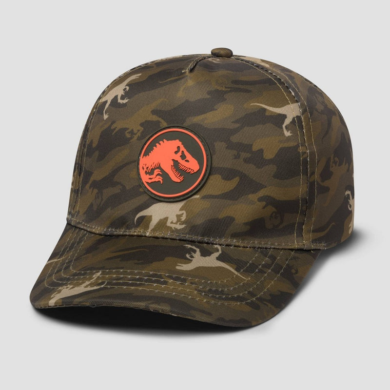 Kids' Jurassic Park Camo Print Baseball Hat - Brown