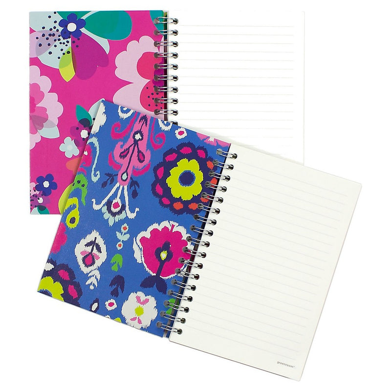 Spiral Notebook 1 Subject College Ruled 4.125" x 5.875" Floral (Designs May Vary) - Greenroom