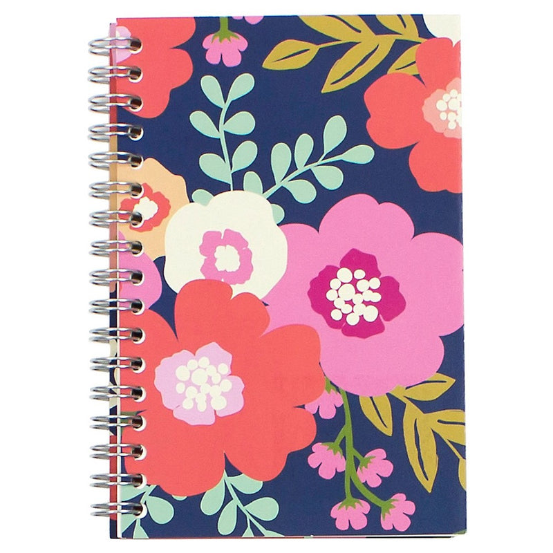 Spiral Notebook 1 Subject College Ruled 4.125" x 5.875" Floral (Designs May Vary) - Greenroom