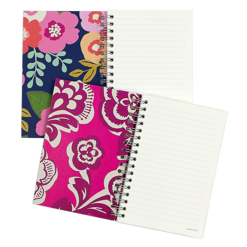 Spiral Notebook 1 Subject College Ruled 4.125" x 5.875" Floral (Designs May Vary) - Greenroom