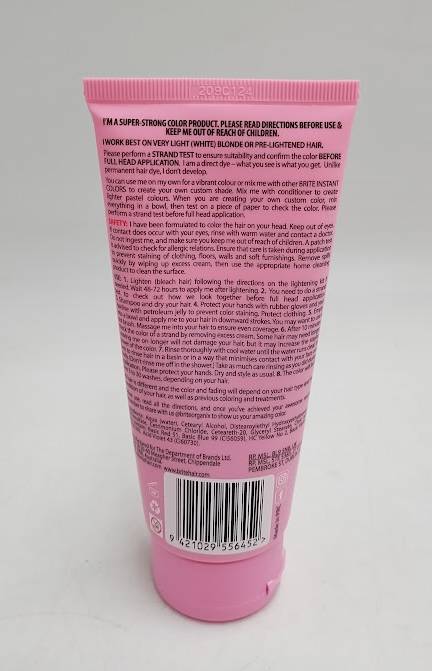 BRITE Instant Semi-Permanent Moisturizing Hair Color - Pastel Pink - 3.38 fl oz