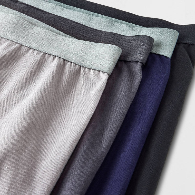 Men's Support Pouch Boxer Briefs 4pk - Goodfellow & Co™ Black/Blue/Gray L