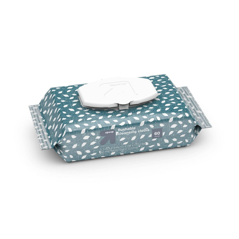 Flushable Cleaning Cloths - Fresh Scent - 2pk/60ct - up & up™