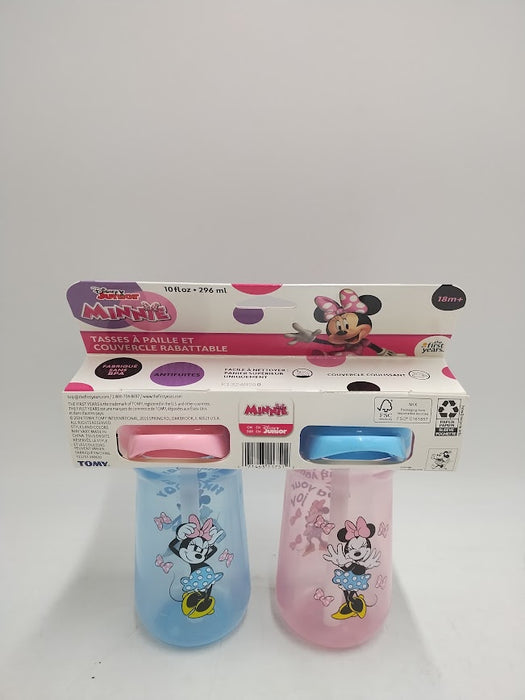 The First Years Disney Minnie Mouse Flip Top Straw Cup - 2pk/ 9oz