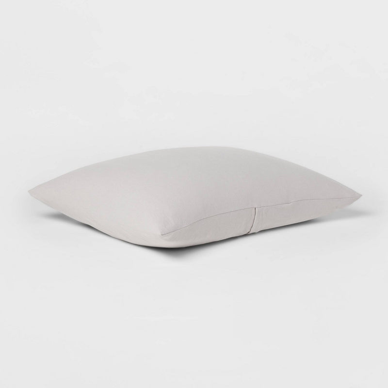 Standard Jersey Solid Comforter Sham Gray - Room Essentials™