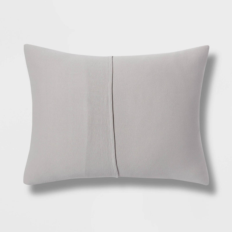 Standard Jersey Solid Comforter Sham Gray - Room Essentials™