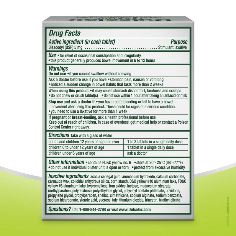 Dulcolax Gentle and Predictable Overnight Relief Laxative Tablets - 25ct