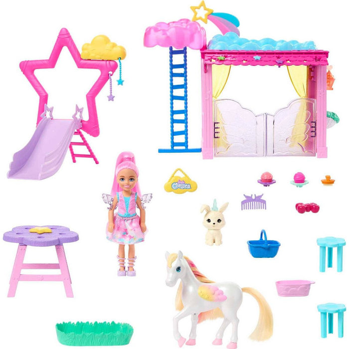 Barbie A Touch of Magic Chelsea Doll Playset with Baby Pegasus