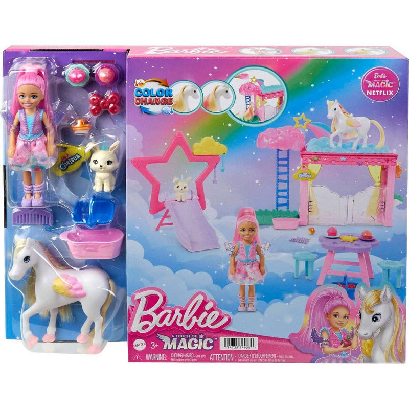 Barbie A Touch of Magic Chelsea Doll Playset with Baby Pegasus