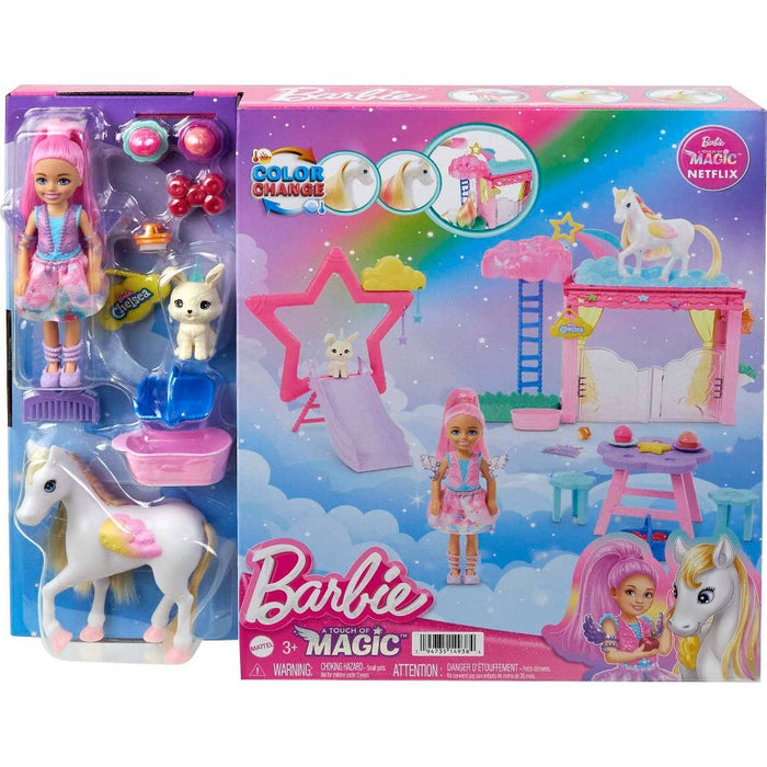 Barbie A Touch of Magic Chelsea Doll Playset with Baby Pegasus