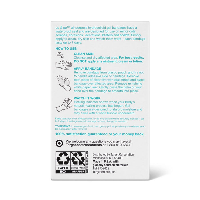 Hydrocolloid Bandages - 10ct - up & up™