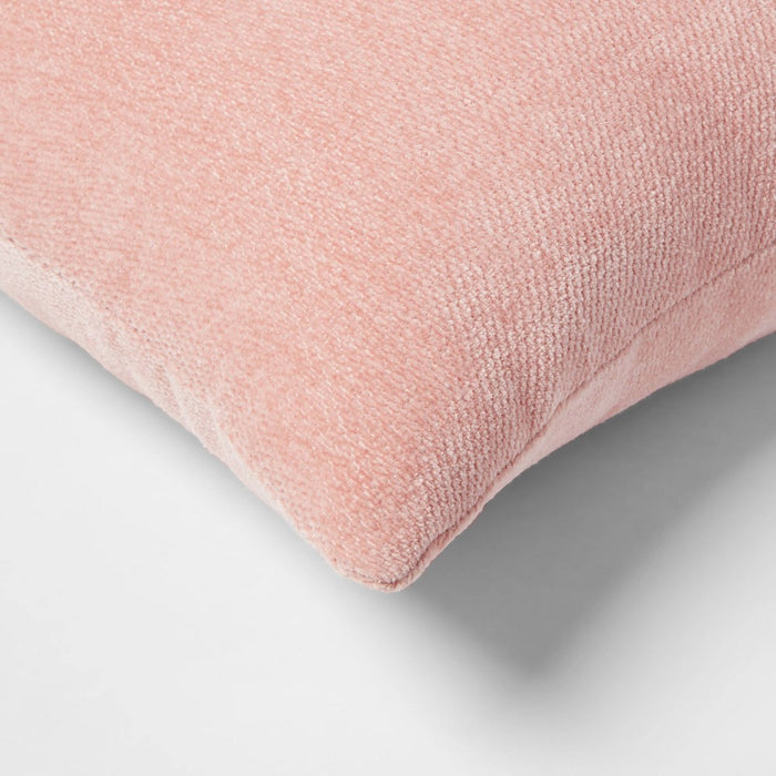 2pk Chenille Square Throw Pillows Pink - Threshold™