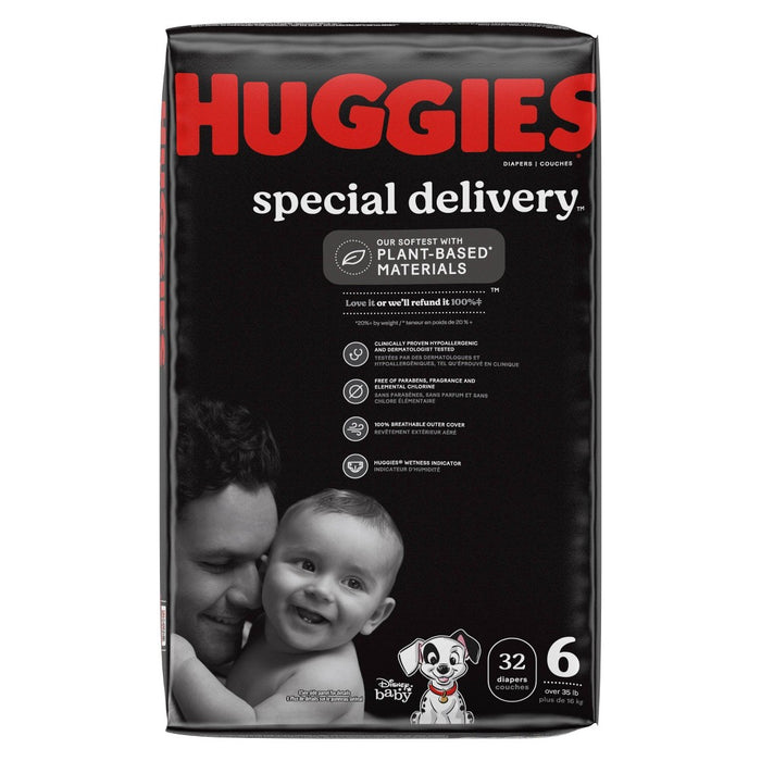 Huggies Special Delivery Hypoallergenic Baby Disposable Diapers Economy Plus Pack - Size 6 - 96ct