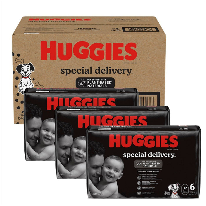 Huggies Special Delivery Hypoallergenic Baby Disposable Diapers Economy Plus Pack - Size 6 - 96ct