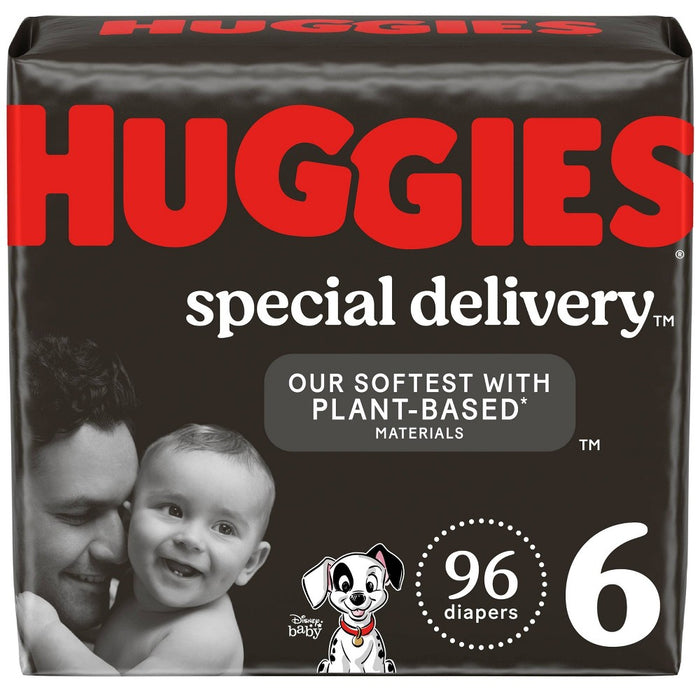 Huggies Special Delivery Hypoallergenic Baby Disposable Diapers Economy Plus Pack - Size 6 - 96ct