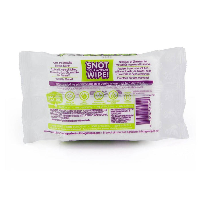 Boogie Wipes Saline Nose Wipes - 45ct