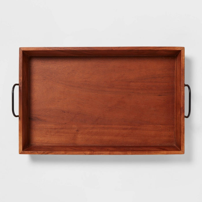 20" x 13" Wood Serving Tray - Threshold™ (LOCAL PICKUP ONLY)
