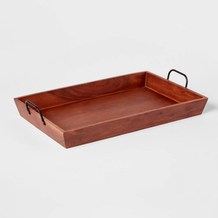 20" x 13" Wood Serving Tray - Threshold™ (LOCAL PICKUP ONLY)