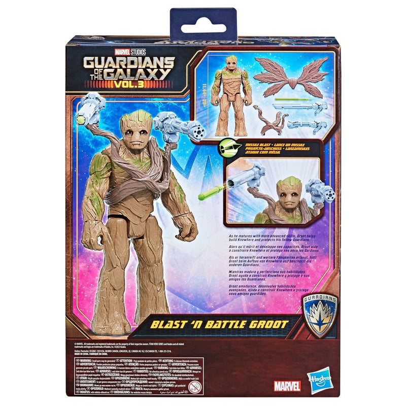 Marvel Guardians of the Galaxy Vol. 3 Blast 'N Battle Groot Action Figure