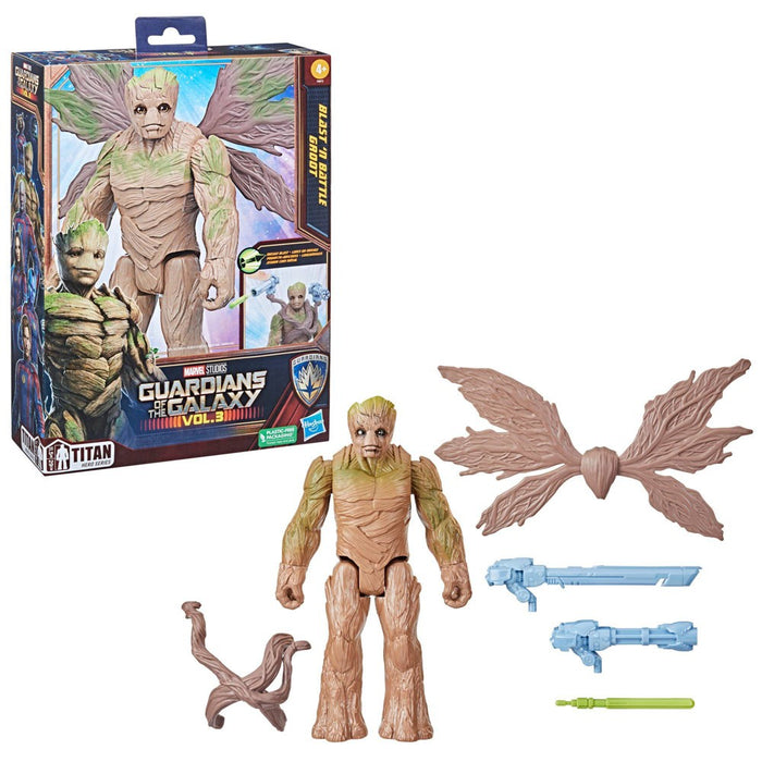 Marvel Guardians of the Galaxy Vol. 3 Blast 'N Battle Groot Action Figure