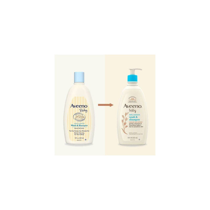 Aveeno Baby Daily Moisture Body Lotion for Delicate Skin with Natural Colloidal Oatmeal & Dimethicone - 18 fl oz