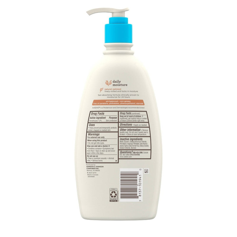 Aveeno Baby Daily Moisture Body Lotion for Delicate Skin with Natural Colloidal Oatmeal & Dimethicone - 18 fl oz