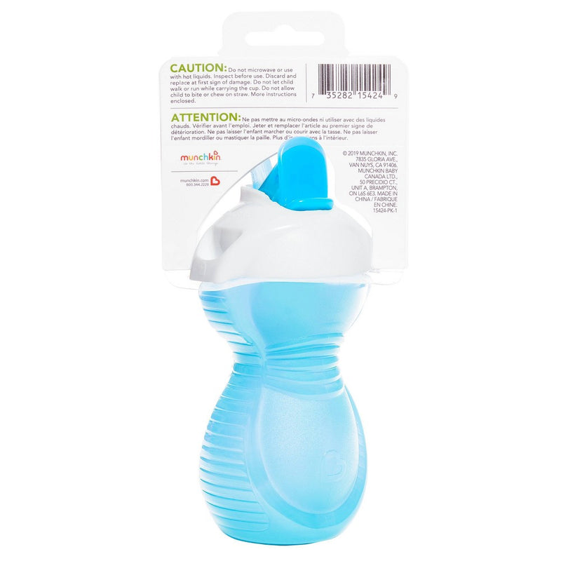 Munchkin Click Lock Flip Straw Cup - Blue - 9oz