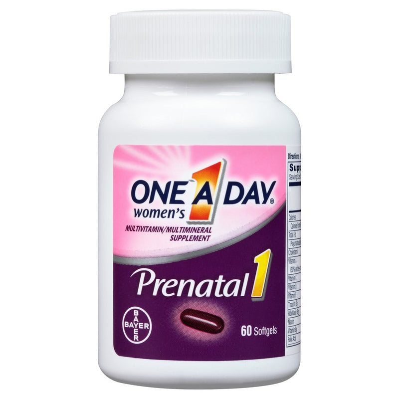 One A Day Women's Prenatal Vitamin 1 with DHA & Folic Acid Multivitamin Softgels - 60ct
