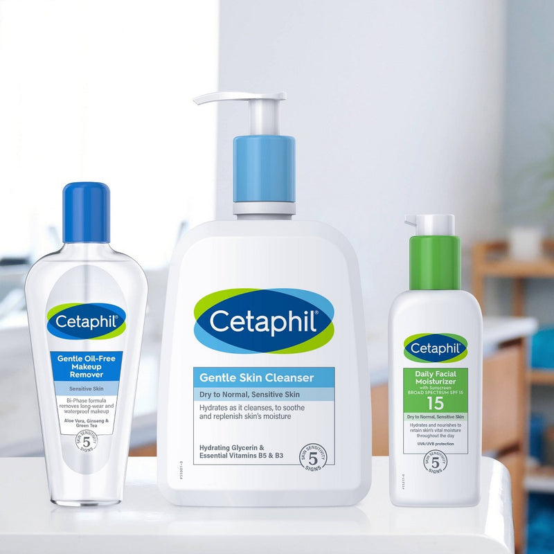 Cetaphil Gentle Makeup Remover Waterproof and Oil Free - 6oz