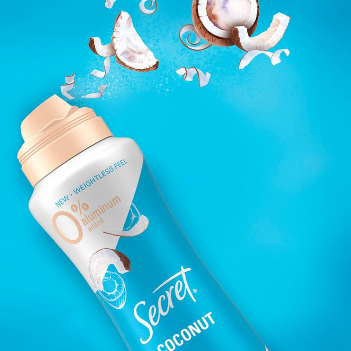 Secret Dry Spray Aluminum Free Deodorant - Coconut and Hemp Seed Oil - 4.1oz