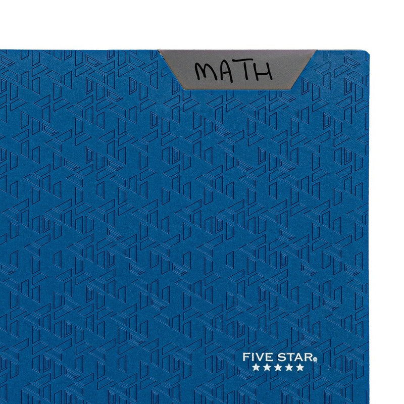 Five Star 2 Pocket Plastic Folder Blue